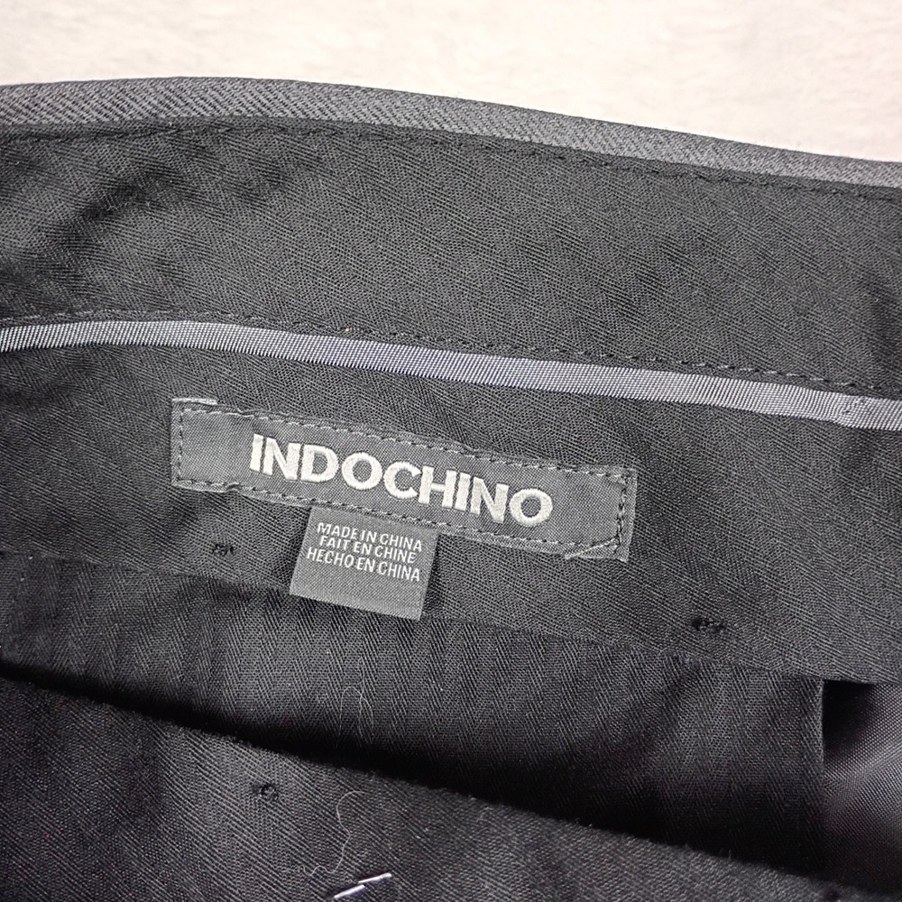 Indochino Yaletown 52 Mens Grey Dress Pants Flat‎ Front Trousers size 36 - Picture 4 of 7